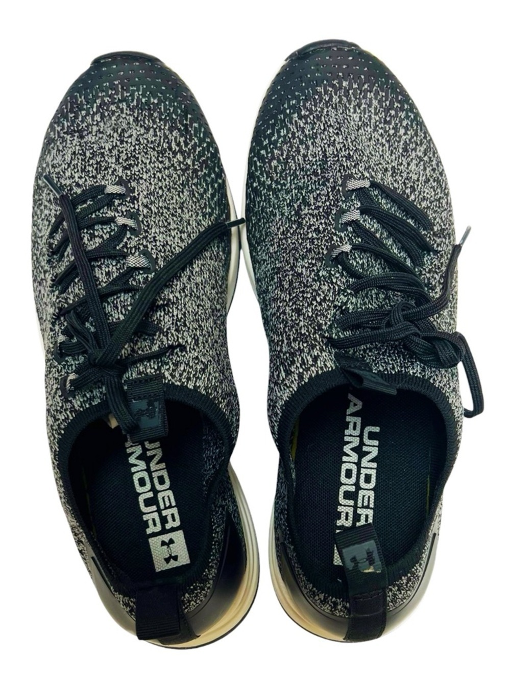 Under Armour Charged Covert Knit Sneakers Black Steel Womens Size 11 Running - Picture 3 of 7